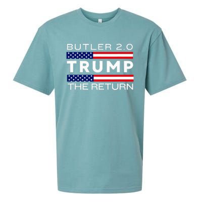 Trump Returns Butler Rally Fight Trump Elon Butler Rally 2.0 Sueded Cloud Jersey T-Shirt