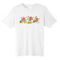 Turkey Reading Books Fall Thanksgiving Teacher Book Lovers Tall Fusion ChromaSoft Performance T-Shirt