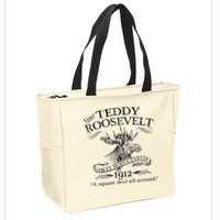 Teddy Roosevelt Bull Moose Party 1912 Presidential Campaign Zip Tote Bag