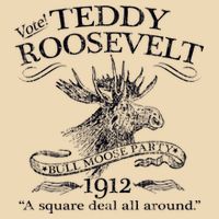 Teddy Roosevelt Bull Moose Party 1912 Presidential Campaign Zip Tote Bag