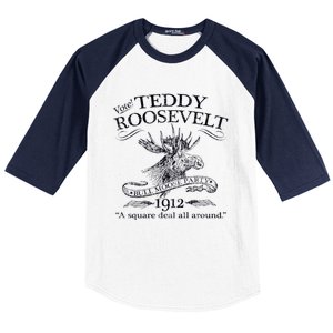 Teddy Roosevelt Bull Moose Party 1912 Presidential Campaign Baseball Sleeve Shirt