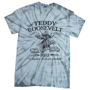 Teddy Roosevelt Bull Moose Party 1912 Presidential Campaign Tie-Dye T-Shirt