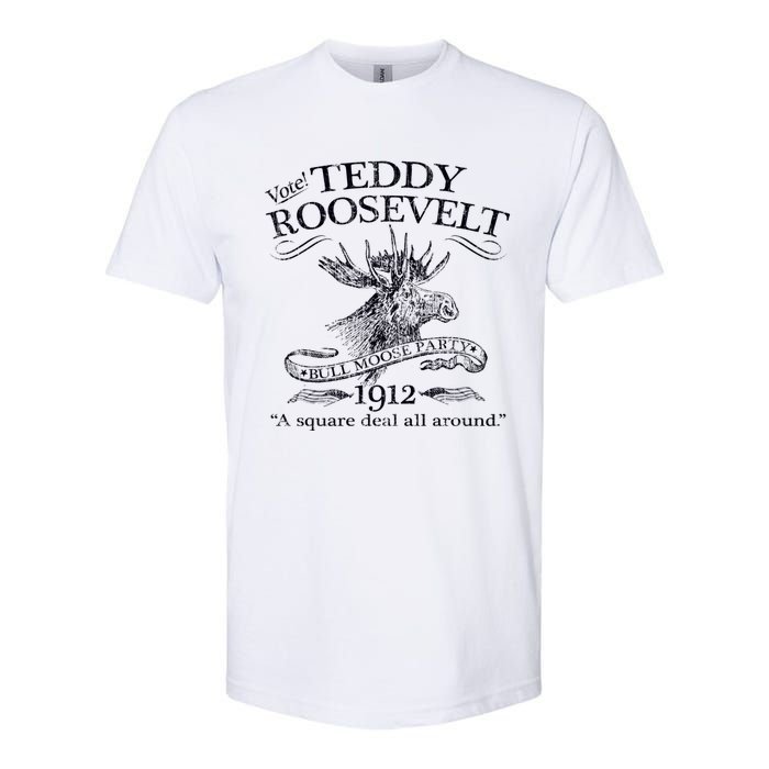 Teddy Roosevelt Bull Moose Party 1912 Presidential Campaign Softstyle CVC T-Shirt