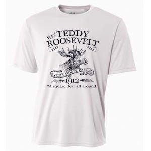 Teddy Roosevelt Bull Moose Party 1912 Presidential Campaign Cooling Performance Crew T-Shirt