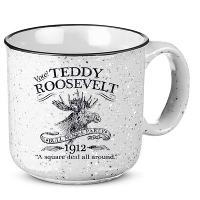 Teddy Roosevelt Bull Moose Party 1912 Presidential Campaign 15oz Campfire Ceramic Mug
