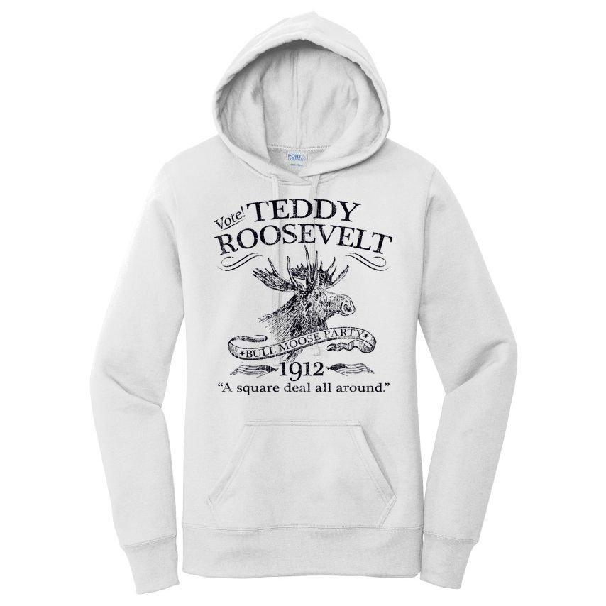 Teddy Roosevelt Bull Moose Party 1912 Presidential Campaign Women's Pullover Hoodie
