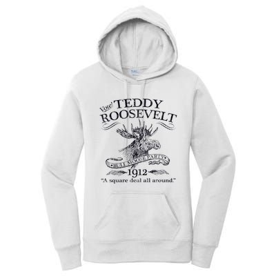 Teddy Roosevelt Bull Moose Party 1912 Presidential Campaign Women's Pullover Hoodie