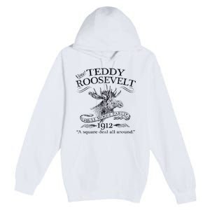 Teddy Roosevelt Bull Moose Party 1912 Presidential Campaign Premium Pullover Hoodie