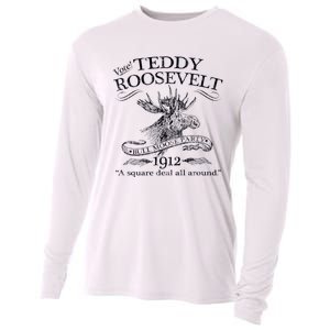 Teddy Roosevelt Bull Moose Party 1912 Presidential Campaign Cooling Performance Long Sleeve Crew