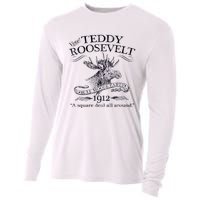 Teddy Roosevelt Bull Moose Party 1912 Presidential Campaign Cooling Performance Long Sleeve Crew