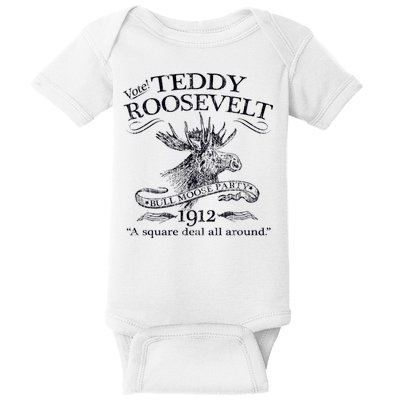 Teddy Roosevelt Bull Moose Party 1912 Presidential Campaign Baby Bodysuit