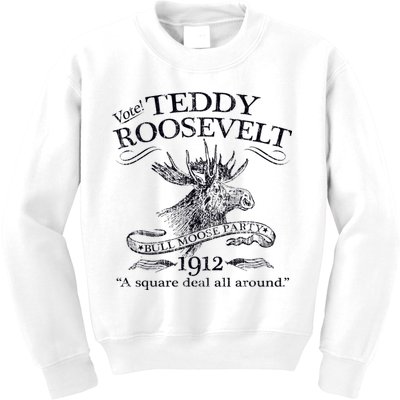 Teddy Roosevelt Bull Moose Party 1912 Presidential Campaign Kids Sweatshirt