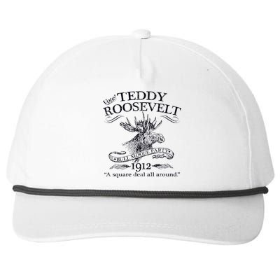 Teddy Roosevelt Bull Moose Party 1912 Presidential Campaign Snapback Five-Panel Rope Hat