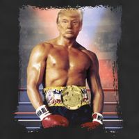Trump Rocky Boxer Funny 7 Panel Mesh Trucker Snapback Hat