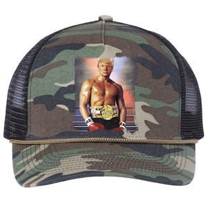 Trump Rocky Boxer Funny Retro Rope Trucker Hat Cap