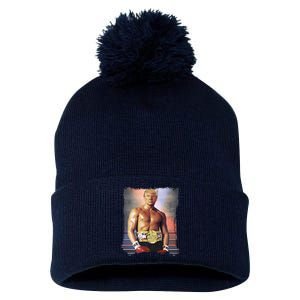 Trump Rocky Boxer Funny Pom Pom 12in Knit Beanie