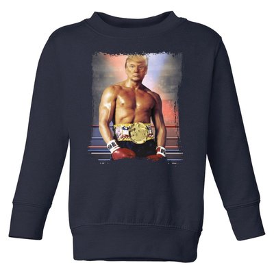 Trump Rocky Boxer Funny Toddler Sweatshirt