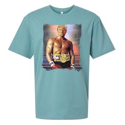 Trump Rocky Boxer Funny Sueded Cloud Jersey T-Shirt