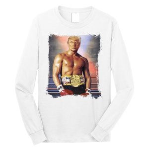 Trump Rocky Boxer Funny Long Sleeve Shirt