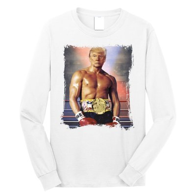 Trump Rocky Boxer Funny Long Sleeve Shirt