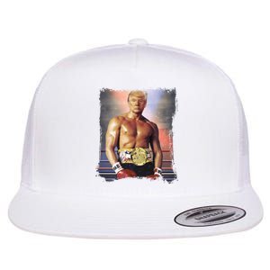 Trump Rocky Boxer Funny Flat Bill Trucker Hat