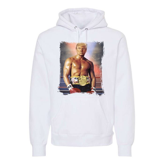 Trump Rocky Boxer Funny Premium Hoodie