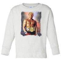 Trump Rocky Boxer Funny Toddler Long Sleeve Shirt