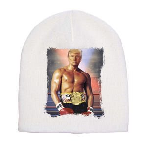 Trump Rocky Boxer Funny Short Acrylic Beanie