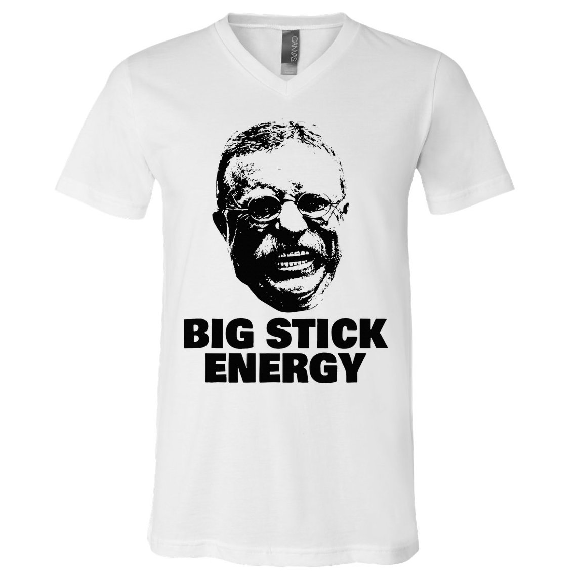 Teddy Roosevelt Big Stick Theodore President V-Neck T-Shirt