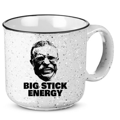 Teddy Roosevelt Big Stick Theodore President 15oz Campfire Ceramic Mug