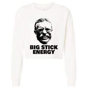 Teddy Roosevelt Big Stick Theodore President Cropped Pullover Crew