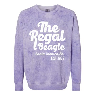 The Regal Beagle Santa Monica 70's 80's Sitcom Vintage Gift Colorblast Crewneck Sweatshirt