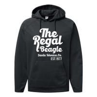 The Regal Beagle Santa Monica 70's 80's Sitcom Vintage Gift Performance Fleece Hoodie