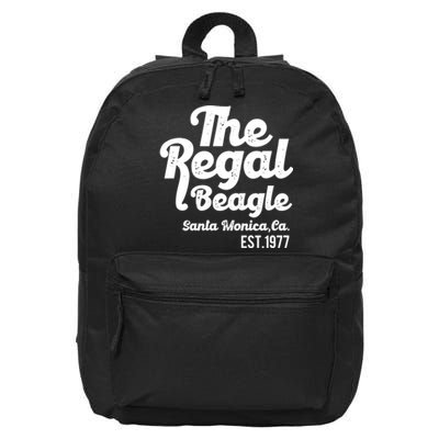 The Regal Beagle Santa Monica 70's 80's Sitcom Vintage Gift 16 in Basic Backpack