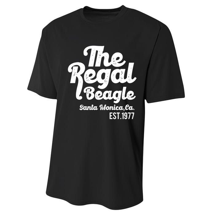 The Regal Beagle Santa Monica 70's 80's Sitcom Vintage Gift Performance Sprint T-Shirt