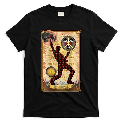 The Rocker Blood Moon Funny Tarot Playing Card T-Shirt