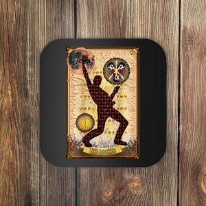 The Rocker Blood Moon Funny Tarot Playing Card Coaster