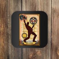 The Rocker Blood Moon Funny Tarot Playing Card Coaster