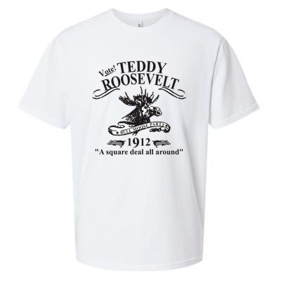 Teddy Roosevelt Bull Moose Party 1912 Presidential Campaign Sueded Cloud Jersey T-Shirt