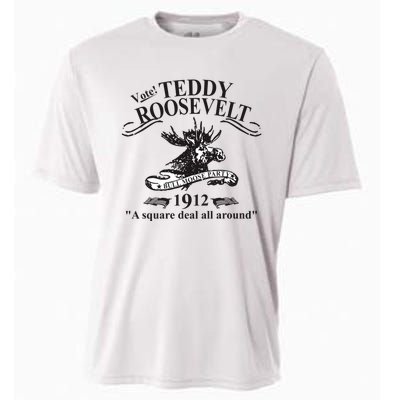 Teddy Roosevelt Bull Moose Party 1912 Presidential Campaign Cooling Performance Crew T-Shirt