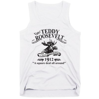 Teddy Roosevelt Bull Moose Party 1912 Presidential Campaign Tank Top