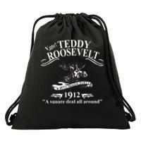 Teddy Roosevelt Bull Moose Party 1912 Presidential Campaign Drawstring Bag