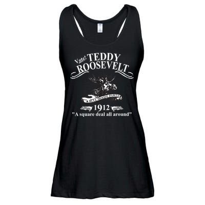 Teddy Roosevelt Bull Moose Party 1912 Presidential Campaign Ladies Essential Flowy Tank