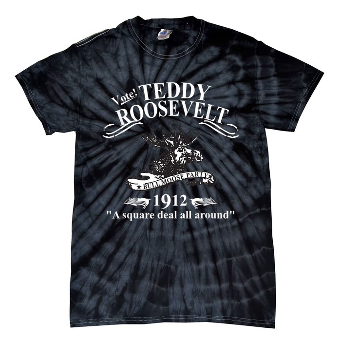 Teddy Roosevelt Bull Moose Party 1912 Presidential Campaign Tie-Dye T-Shirt