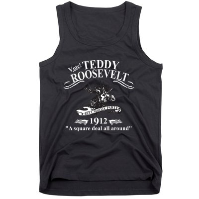 Teddy Roosevelt Bull Moose Party 1912 Presidential Campaign Tank Top