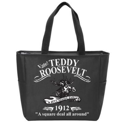 Teddy Roosevelt Bull Moose Party 1912 Presidential Campaign Zip Tote Bag