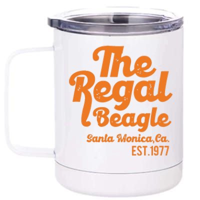 The Regal Beagle Santa Monica 70s 80s Sitcom Vintage 12 oz Stainless Steel Tumbler Cup