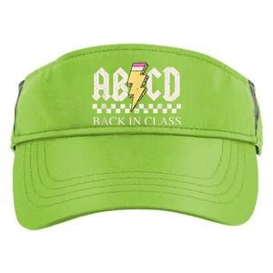 Teachers Rock Back To School ABCD Back In Class Adult Drive Performance Visor