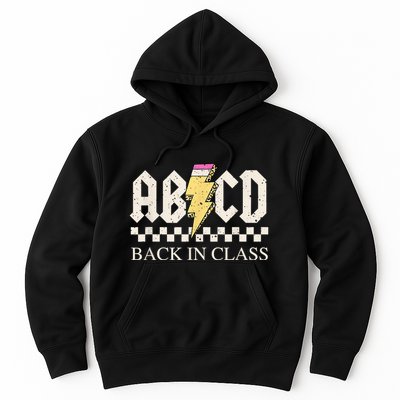 Teachers Rock Back To School ABCD Back In Class Hoodie