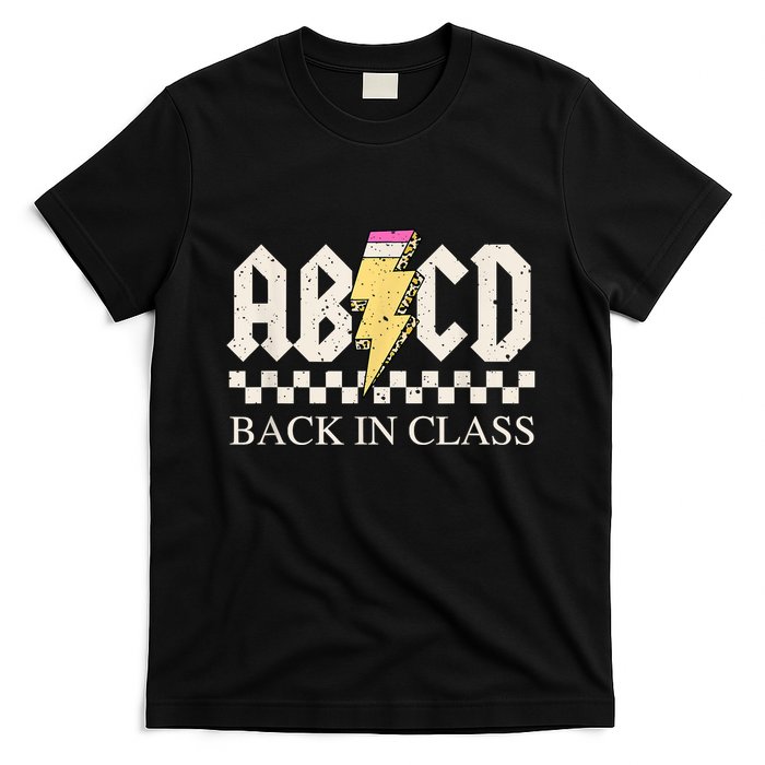 Teachers Rock Back To School ABCD Back In Class T-Shirt